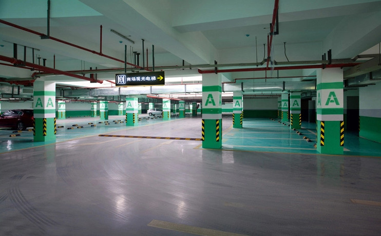 停車場(chǎng)地坪漆效果圖